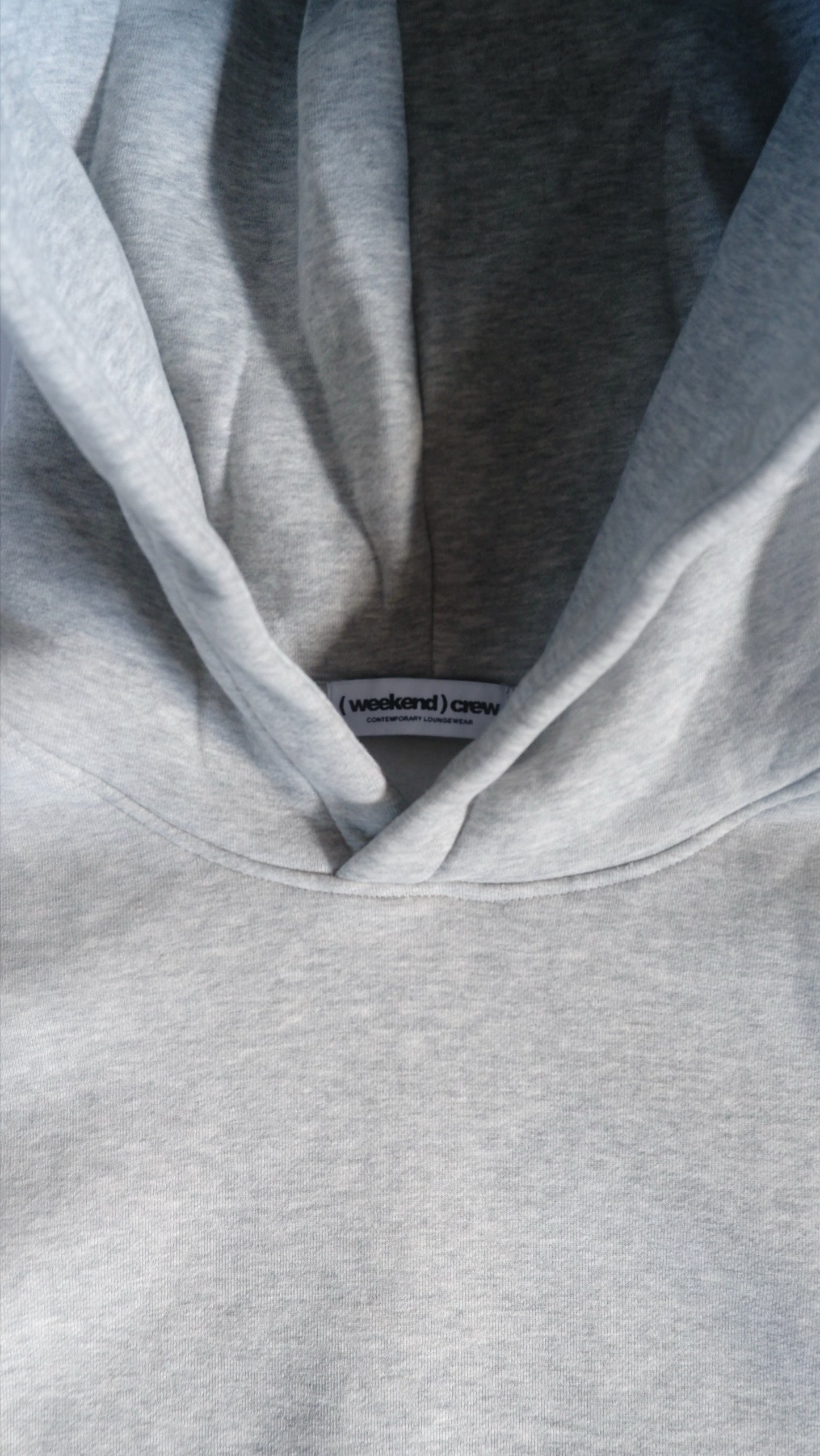 Plain Essential | Stringless Hoodie - Flower Grey